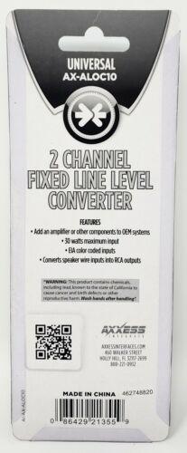 Axxess 30W 2Channel RCA Line-Output Converter 6:1 fixed step down AX-ALOC10
