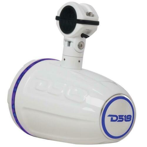 HYDRO 1.75" Driver Wakeboard Pod Tower Speaker 900W White RGB LED Light