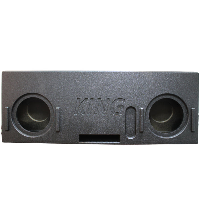 King Boxes 10" Dual Behind-the-Seat Ported Speaker Box for '14-'19 Tundra Crew Max AK-TY14-10
