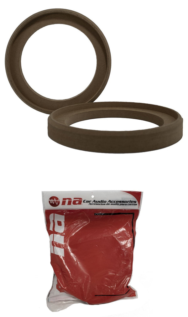 1 Pair 6.5" Wood MDF Speaker Rings Mounting Spacers Recessed Fiberglass - Big Jeff Online Inc