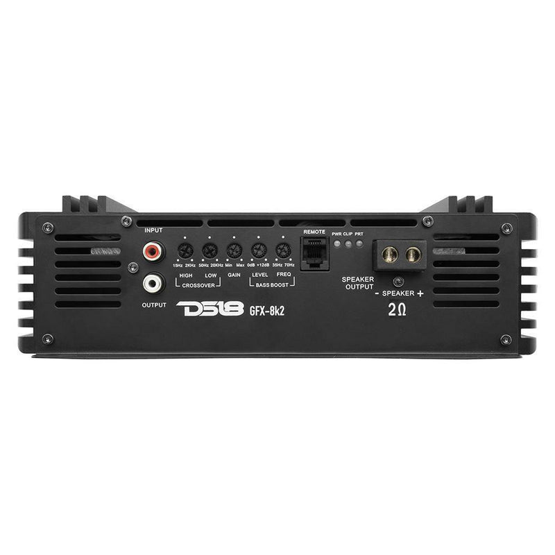 DS18 GFX Series Monoblock 8000 Watts 2 Ohm Class D Full Range Amplifier GFX-8K2