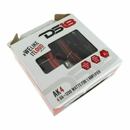DS18 Pair of 12" 1000W Subwoofers + AK4 Amp Kit + 2 Channel 1600W Amplifier