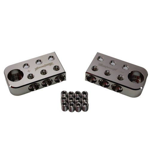 Pair Of ILL Customz 6-In 6-Out 1/0 Gauge Power Distribution Blocks – Car Audio