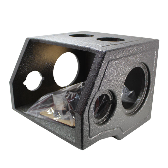 King Boxes Mini 04-08 Ford (2) 6.5" (2) 1" Tweeter Sprayed Center Console