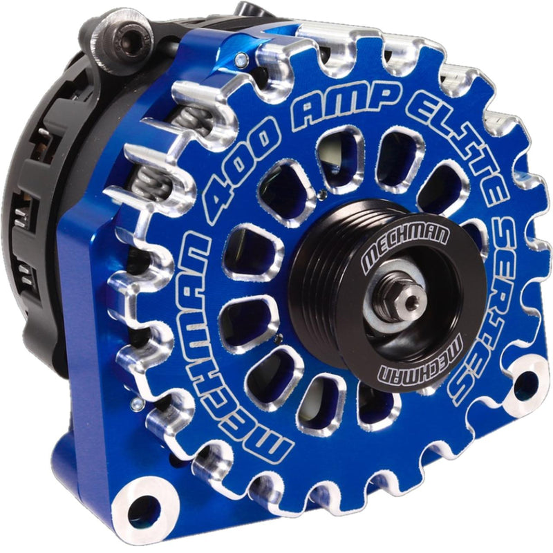 Mechman E-Series 400 Amp Alternator For 2005-2013 GM 6.0L Truck Color Dark Blue