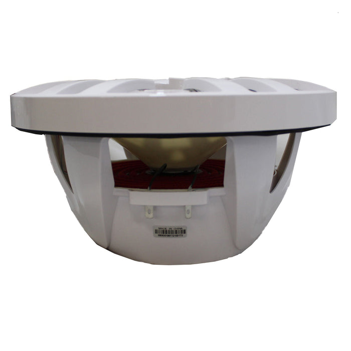 Pair of White NXL-10 10" 2-Way 1200W Marine Speakers RGB LED