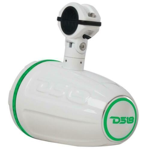 HYDRO 1.75" Driver Wakeboard Pod Tower Speaker 900W White RGB LED Light - Big Jeff Online Inc