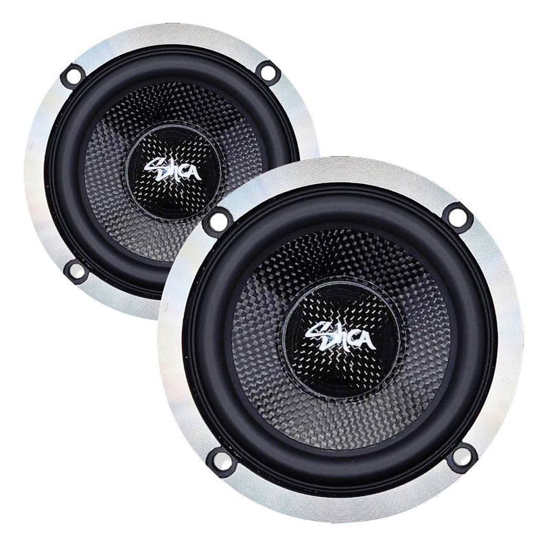Sky High Car Audio 3.5 Inch 240W 4 Ohm 1" VC Midrange Speakers Pair SHCA-35
