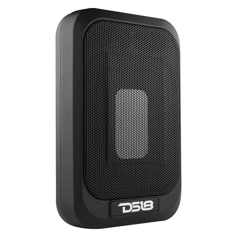 DS18 SQBASSx2 7x9" 1200 Watt Amplified Under Seat Subwoofer w/ 4x6" Radiator