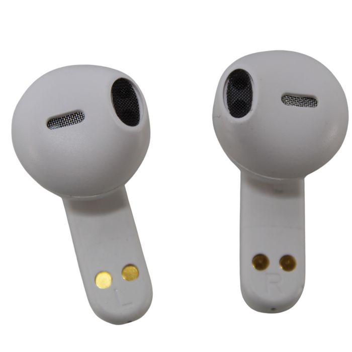 Big Jeff Audio Light-Up True Wireless Bluetooth Earbuds Headphones White