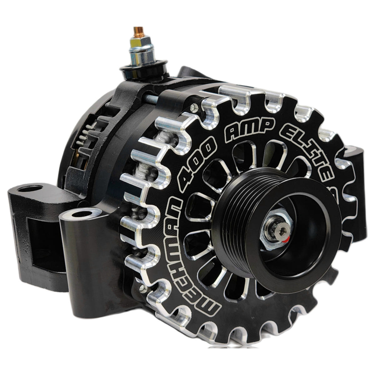 Mechman 400 Amp Billet Elite Alternator for Early Powerstroke Ford B77