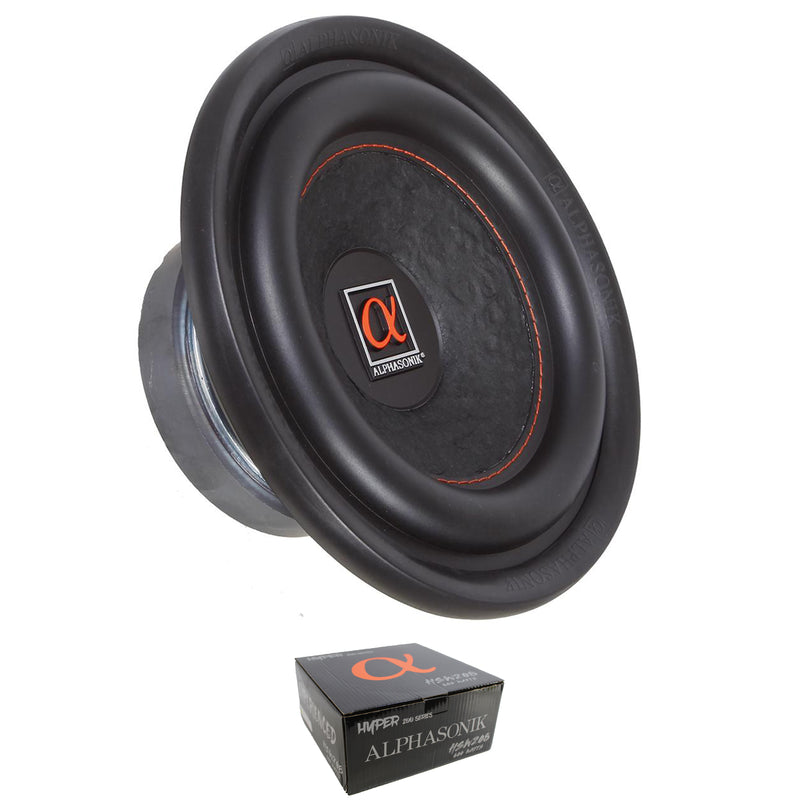 Alphasonik 8” Subwoofer 600 Watts Max 4 Ohm Hyper 200 Series HSW208