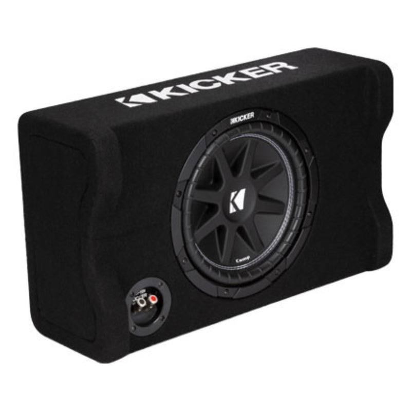 Kicker Comp Series 10" 150W RMS 4-Ohm RMS Loaded Down-Firing Subwoofer Enclosure