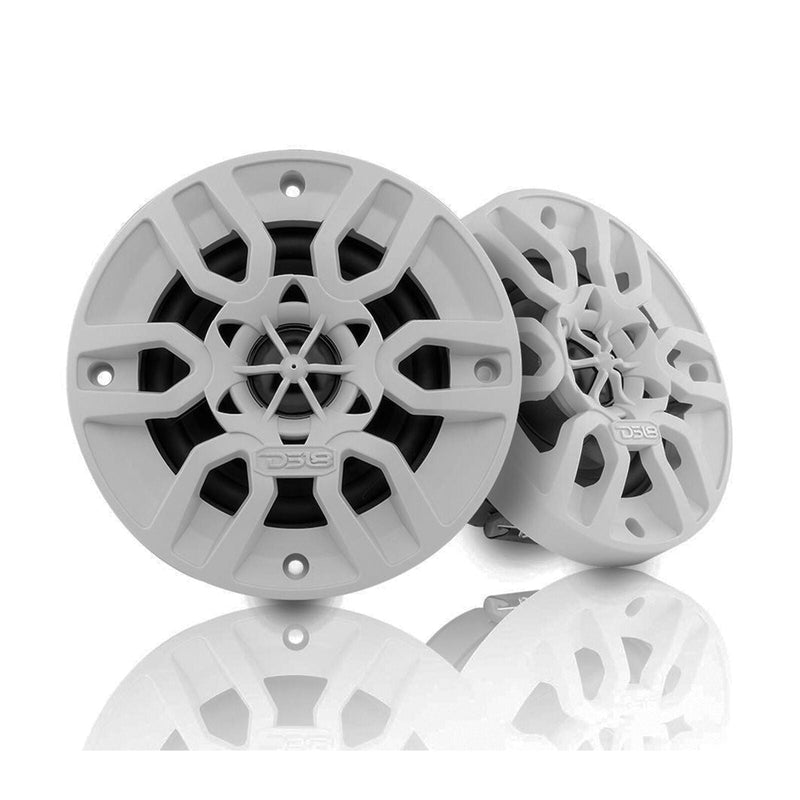 DS18 Hydro 4" 300 Watts 4 Ohm 2-Way Marine Speakers White Pair MP4