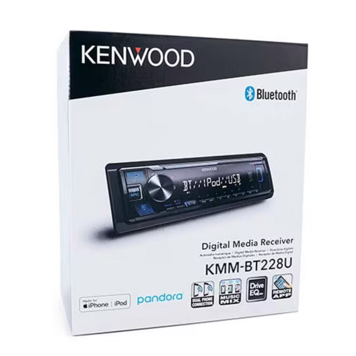 Kenwood Digital Media Receiver with Bluetooth and USB Connectivity KMM-BT228U
