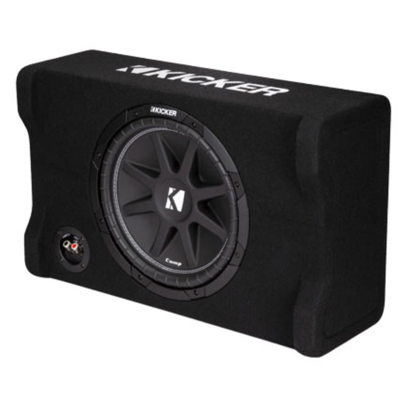 Kicker Comp Series 12" 150W RMS 4-Ohm Loaded Down-Firing Subwoofer Enclosure