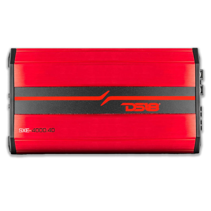 DS18 Car Audio Full Range 4 Channel 4000W Amplifier Class D Red SXE-4000.4D