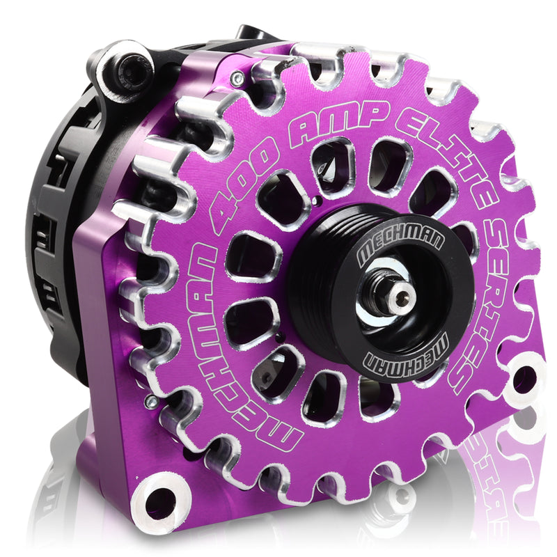 Mechman E-Series 400 Amp  Purple Alternator For 2005 - 2013 GM 6.0L Truck