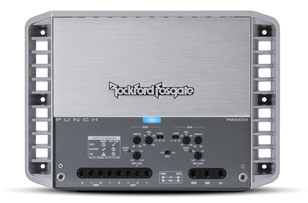 Rockford Fosgate Punch Marine and Powersports 400W 4 Channel Amplifier PM400X4