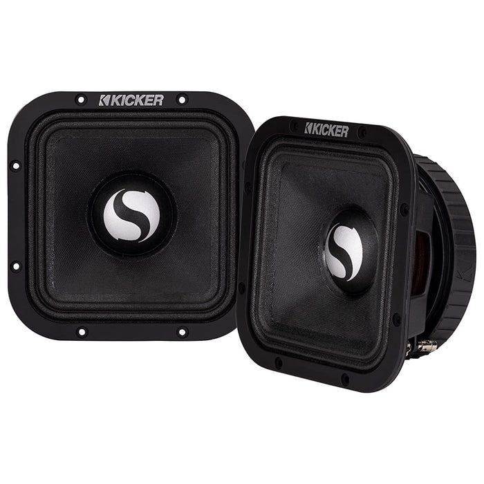 Kicker Street Series 7" Square Midrange 8 Ohm 500 Watt Peak Speakers