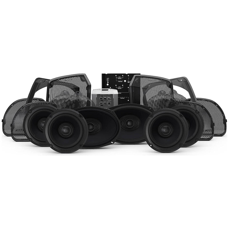 Rockford Fosgate Harley Davidson Amplifier, 6 Speakers & Amp Kit 2014+