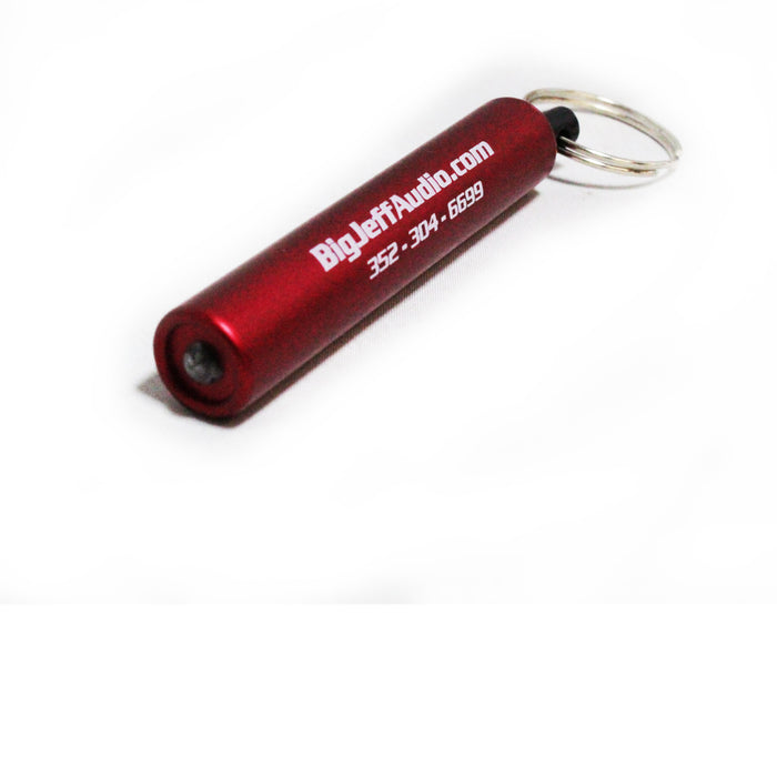 Big Jeff Mini Keychain Flashlight Red
