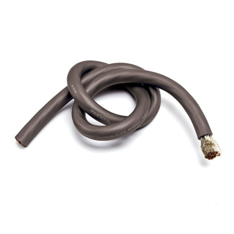 Kicker 4 AWG 100% OFC Gray Power/Ground Wire Lot Cut By The Foot
