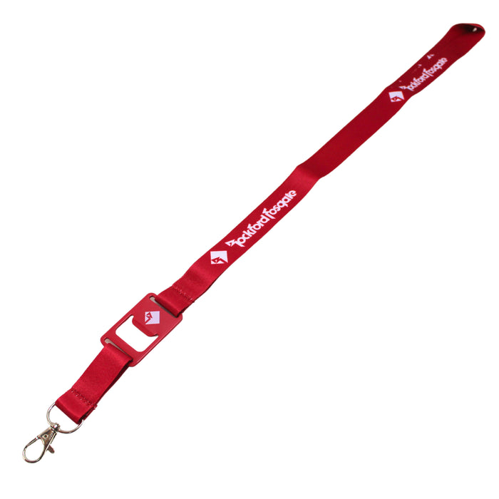 Rockford Fosgate Bottle Opener Lanyard - Red