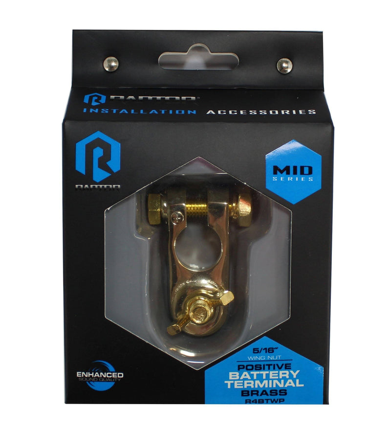 Metra Mid Series 24K Gold Plated 5/16" Bolt Positive Battery Terminal R4BTWP