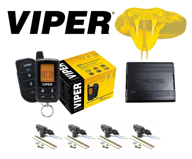 Viper 2-Way Security and Remote Start + DB3 Override Module + 4 DoorLocks 5305V