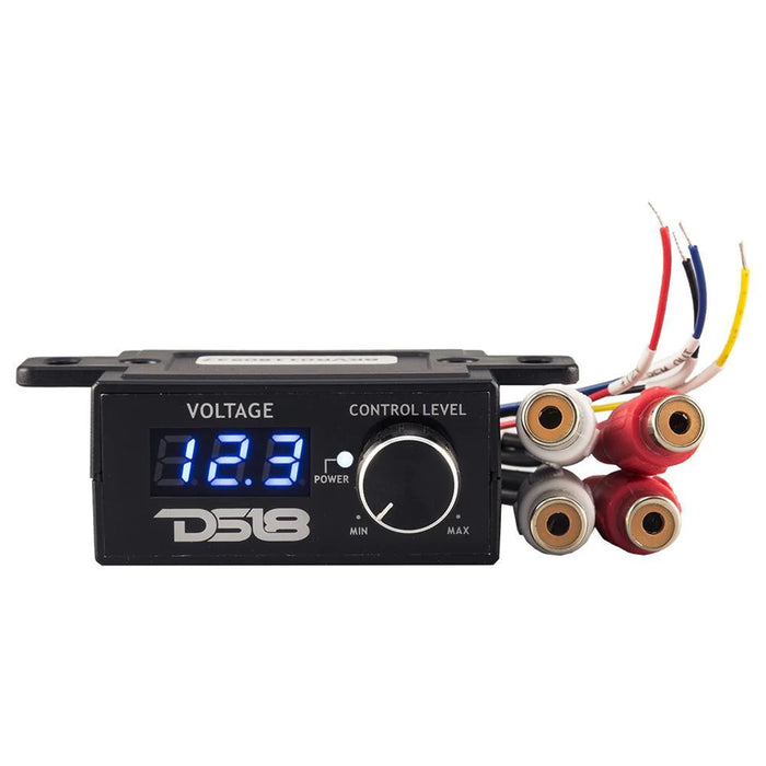 DS18 Universal Remote Amplifier Level Controller /w LED Voltmeter Bass Knob BKVR