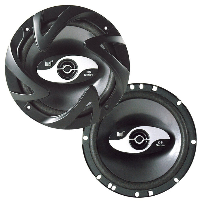 Pair of Dual Car Audio Coaxial Speakers 6" 200 Watt 4 Ohm DS Series 2-Way DS652