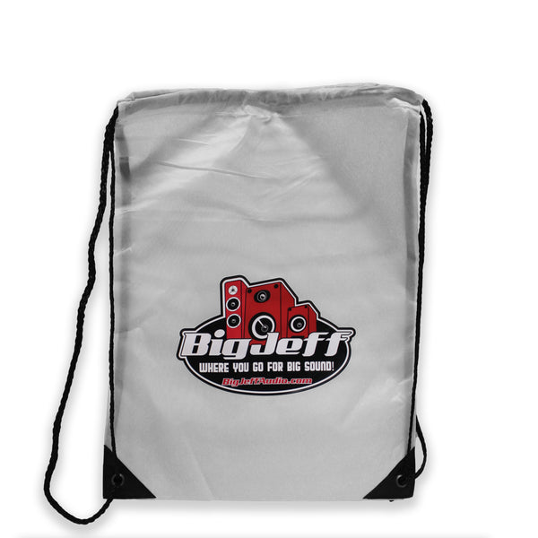 Official Big Jeff Audio Single Color Drawstring Logo Backpack Big Jeff Audio