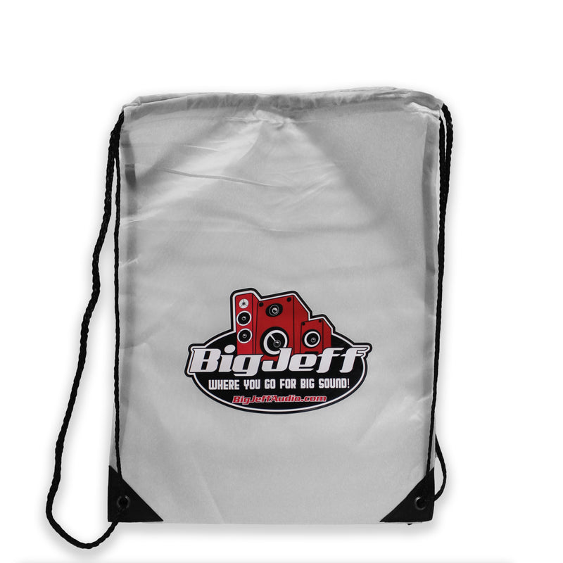 Official Big Jeff Audio Single Color Drawstring Logo Backpack Big Jeff Audio