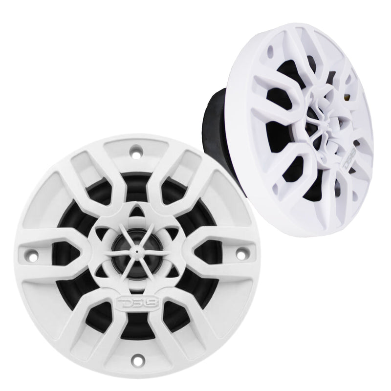 DS18 Pair of 4" Hydro 4 Ohm 150 Watts 2-Way Marine Speakers NXL-4-WH