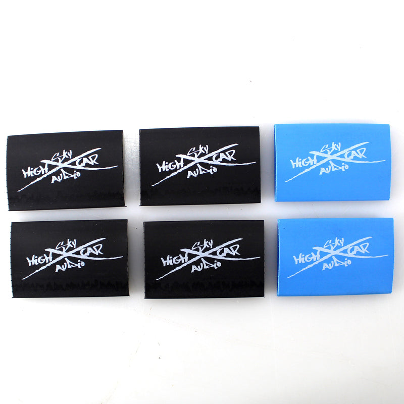Sky High Car Audio 1/0GA CCA BIG 3 Battery Upgrade Kit Blue Power Black Ground