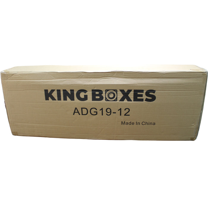 King Boxes 12" Dual Upfire Ported Speaker Box for '19-Up Ram Quad Cab ADG19-12