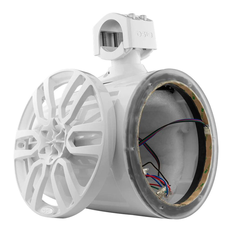 DS18 HYDRO X8TP-NS-(RD, BK, WH) 8" Marine Tower with Integrated RGB LED Lights