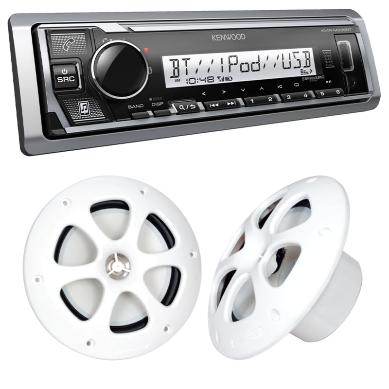 Kenwood Digital Media Receiver /w Bluetooth & 6.5" Marine/Motorsports Speakers