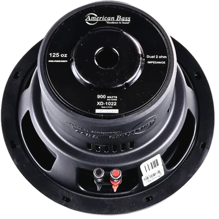 American Bass10" XD Series 900W Max Power Dual Voice Coil Subwoofer XD-10-D2