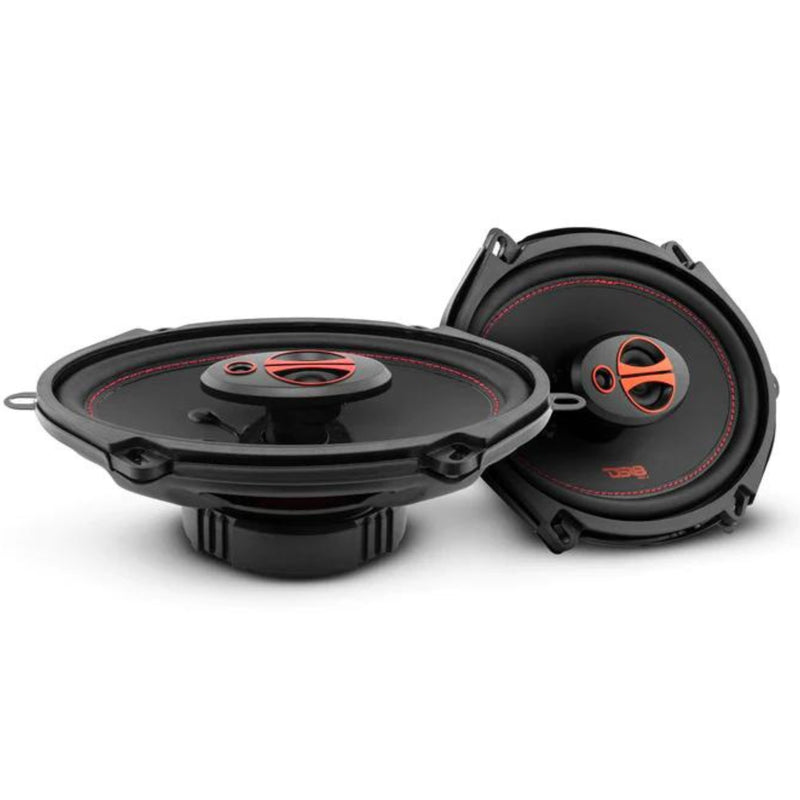 DS18 Pair of 5x7" 3-way Car Door Speakers 165 Watts 4 Ohm Coaxial Speakers
