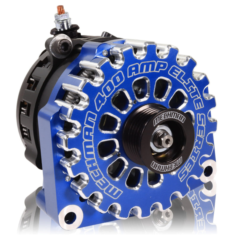 Mechman E-Series 400 Amp Dark Blue Alternator For 2014-2020 GM 6.2L Truck