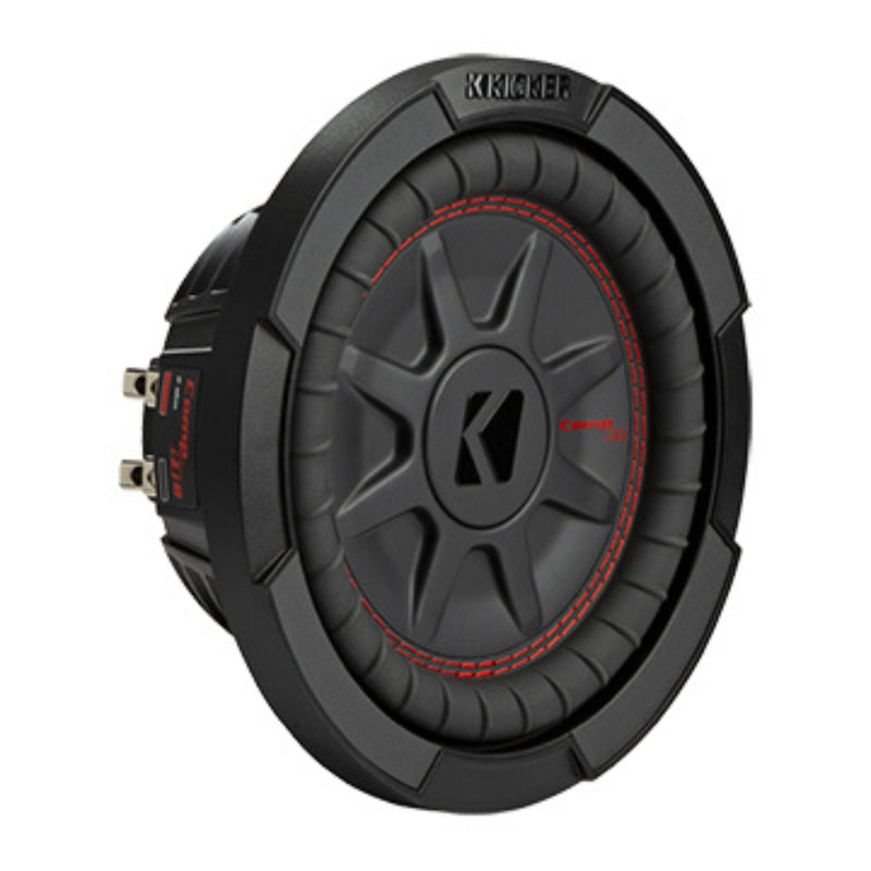 Kicker CompRT Series 8" Dual 2-Ohm Voice Coil Subwoofer 600-Watt Peak 48CWRT82