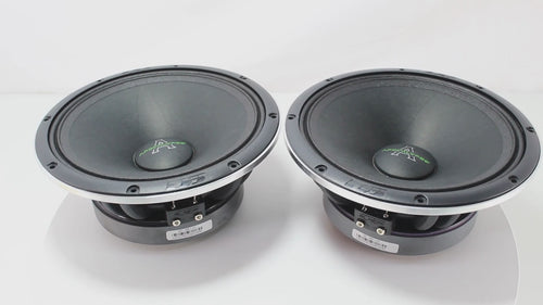 video shot of the pair of Deaf Bonce AP-M81AC 8" Midrange Speaker Front View – 600W Peak 4 Ohm