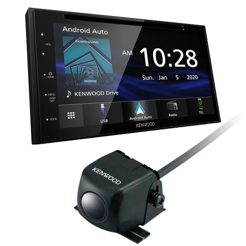 Kenwood DDX5707S DVD receiver & Kenwood CMOS-230 Backup Camera - Surface Mount