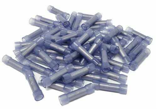 Metra Butt Crimping Connectors Blue Nylon 100 Pack Metra Install Bay 16-14 BNBC