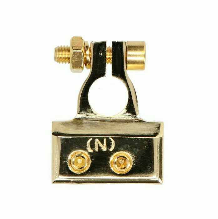 Metra Pro Series 24K Gold Plated Negative Battery Terminal 1/0 or 4AWG to 8AWG