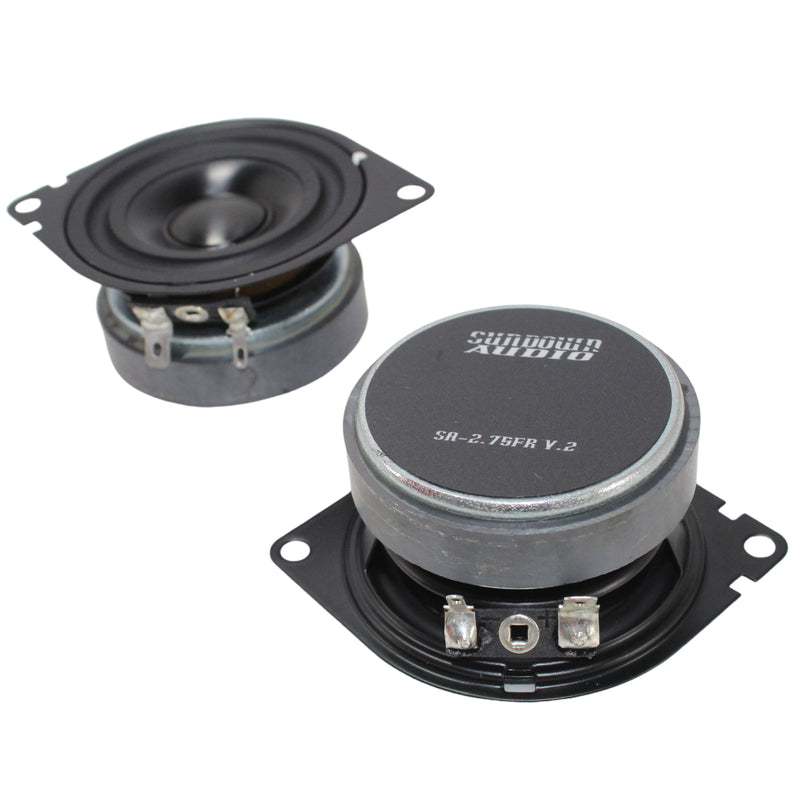 Sundown Audio 2.75" Full Range Speakers 30W RMS 4 Ohm Ferrite (Pair) SA-2.75-V2