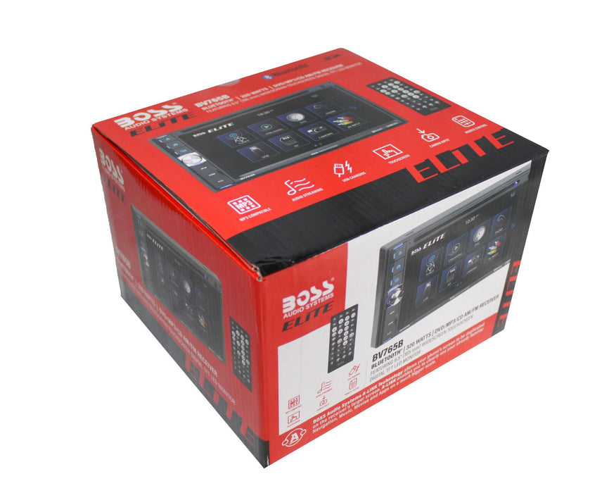 BOSS 6.5" Touchscreen Bluetooth 2 DIN Radio with DVD/MP3/CD, AM/FM, AUX & Remote