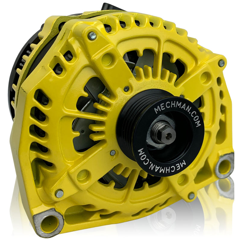 Mechman E-Series 400 Amp Yellow Alternator For 96 - 04 GM Truck 8206400-YELL